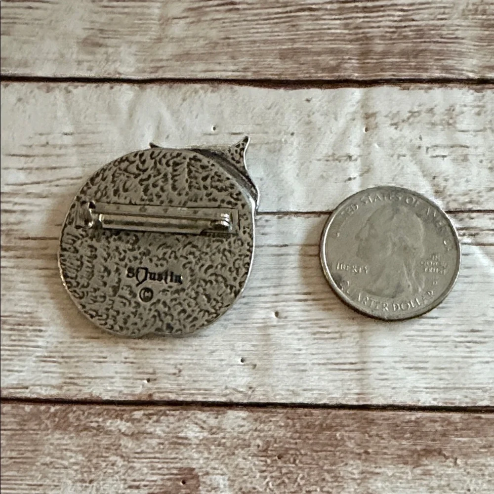 St. Justin Pewter Cat Pin